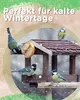 Birds feeding from a bird feeder in winter with snow falling. Produktbild-Vorschau