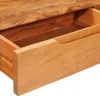 Konsolentisch Braun 110 x 30 x 80 cm Massivholz Akazie Produktbild-Vorschau 6