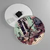 Wanduhr - Rund - Glasuhr - Fahrräder Vintage Mietshaus - Produktbild-Vorschau 2