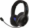 A black wireless gaming headset with a microphone is shown against a white background. Produktbild-Vorschau