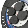 Kabeltrommel-Verlängerung 4-fach SCHUKO IP44 schwarz 3×1,5 Produktbild-Vorschau 4