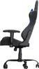 A side view of a black and blue gaming chair on a white background. Produktbild-Vorschau
