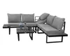 greemotion Gartenlounge-Set Pisa Lounge-Set Schwarz-Holz / Produktbild-Vorschau 6