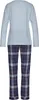 H.I.S. Pyjama 2 -teilig hellblau/blau-kariert Größe 40 Produktbild-Vorschau 2