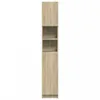 vidaXL Badezimmerschrank Sonoma-Eiche 32x25,5x190 cm Produktbild-Vorschau 3