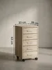 Schubladenschrank "Itter" Holz: 5 Schubladen, Rollen, Produktbild-Vorschau 6