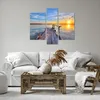 Bild auf Leinwand - Leinwandbild - See Natur Brücke Vögel - Produktbild-Vorschau 6