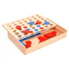 vidaXL Jeu des quatre victoires 24x15x4 cm bois massif Voir les images du produit 1