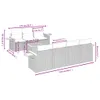 The Living Store 8-tlg. Garten-Sofagarnitur mit Kissen Produktbild-Vorschau 4