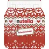 A Nutella advent calendar shaped like a Nutella jar, decorated with a festive knitted pattern. Produktbild-Vorschau