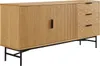 SalesFever Sideboard | mit 2 Türen und 3 Schubladen | MDF Produktbild-Vorschau 3