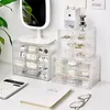 A desk setup with various organizers, a calculator, and a notebook. Produktbild-Vorschau