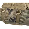 A close-up view of a rolled-up sleeping bag or mat attached to a backpack. Náhľad obrázku produktu