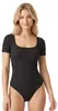 Damen Body mit Formeffekt Kurzarm Basic Trainings-Sport Produktbild-Vorschau 5