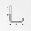 alfer Wandhaken, gummiert 115 mm 115 x 140 mm Aluminium roh Produktbild-Vorschau 2