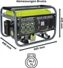 A generator with dimensions and weight indicated. Podgląd zdjęcia produktu