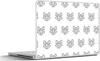 MuchoWow® Laptop Aufkleber Sticker Cover Fuchs - Muster - Produktbild-Vorschau 1