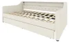 Beige Leinen Daybett mit LED-Beleuchtung und hydraulischem Produktbild-Vorschau 12
