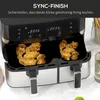 HOMCOM Heißluftfritteuse 8,5L Fritteuse mit Doppelkammer 8 Produktbild-Vorschau 4