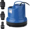 A blue submersible pump with black accessories on a white background. Anteprima dell’immagine prodotto