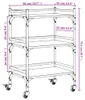 Kuchynský vozík údený dub 50x35x75,5 cm materiál na báze Náhľad obrázku produktu 8