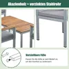Flieks Gartenlounge Set 4er Set, Gartenmöbel Set Rattan mit Produktbild-Vorschau 10