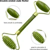 Nefritové válečky a škrabky Gua Sha Jade Stone Set pro péči Náhled obrázku produktu 3