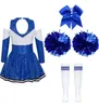 A collection of cheerleading accessories laid out on a white background. Produktbild-Vorschau