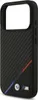 A black iPhone case with BMW branding and racing stripes. Podgląd zdjęcia produktu
