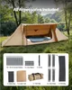 Kempinkový stan VEVOR, lehký bushcraft stan s přípojkou na Náhled obrázku produktu 3