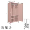 Industrieller Metallkleiderschrank, 170 cm hoch, 2 Türen, 4 Produktbild-Vorschau 5