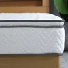A close-up view of a mattress on a wooden bed frame. Produktbild-Vorschau