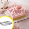 Verstellbare rechteckige Mousse-Tortenringform 27x18x8 cm, Produktbild-Vorschau 3