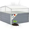 DELUKE® Garten Gewächshaus klein LINA grau | Stahl | HxBxT Produktbild-Vorschau 1