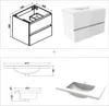Waschtisch mit Unterschrank 80cm Alast Badmöbel Set Produktbild-Vorschau 8