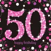 Serviettes Sparkling #60 Pink 33x33cm/16pcs. Voir les images du produit 2