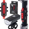 Sada LED světel pro jízdní kola zadní-přední USB Náhled obrázku produktu 1