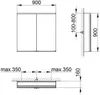 Keuco Spiegelschrank Royal Modular 2.0 900x900x160mm, 1 SD, Produktbild-Vorschau 2