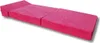 A pink foldable mattress laid out flat on a white background. Produktbild-Vorschau