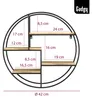GADGY® Wandregal 42cm Rund Holz - Schweberegal Holz - Produktbild-Vorschau 7