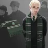A collage featuring a Slytherin scarf and a young man wearing one. Náhled obrázku produktu