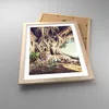 Gerahmtes Poster - Rahmen in heller Eiche - Tiger Wild Baum Produktbild-Vorschau 3