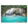 MuchoWow® Mauspad Mousepad Wasser - Wasserfall - Bäume Produktbild-Vorschau 1