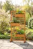 dobar Sichtschutz Paravent-Spalierwand mit Blumenkästen in Produktbild-Vorschau 3