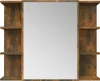 vidaXL Koupelnová zrcadlová skříňka Smoked Oak 80x20,5x64 Náhled obrázku produktu 6