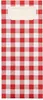 Bestecktaschen 20 cm x 8,5 cm rot "Vichy Karo" inkl. weißer Produktbild-Vorschau 3