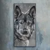 Wandkunst Leinwand Bild Uhr 30x60 Gemälde Winter Schnee Produktbild-Vorschau 2