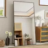 Lustro panoramiczne, 89 x 198 cm, czarne, aluminiowa rama z Podgląd zdjęcia produktu 7