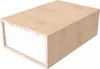 Aufbewahrungswürfel Holz 75x50 cm + Schublade - Naturlack Produktbild-Vorschau 3