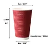 CANDeal Einweg-Kaffeetassen mit Deckel und Strohhalmen - Produktbild-Vorschau 2